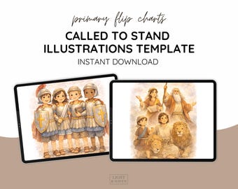 Called to Stand Primary Flip Chart Illustrations (Canva Template)