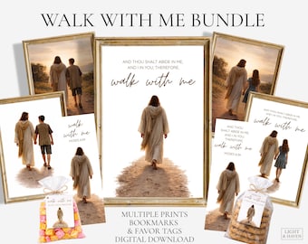2026 LDS Youth Theme Bundle - Walk With Me - Prints, Bookmarks, Tags (Digital Download)