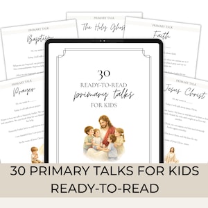 30 Ready-to-Read LDS Primary Talks for Kids (Digital Download)
