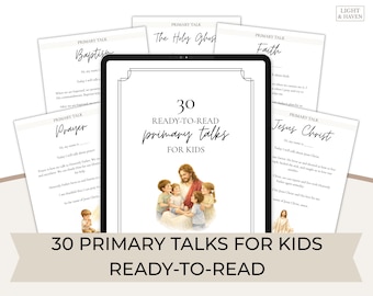 30 Ready-to-Read LDS Primary Talks for Kids (Digital Download)