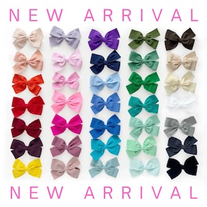 NEW Classic baby bow headband, preemie hospital hair accessory, baby shower gift for expecting mom, newborn photo prop, lots of colors