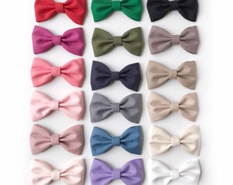 Andie (cotton ribbon bow) Clip...lots of colors to choose from