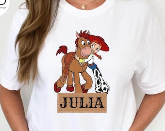 Custom Toy Story Jessie Shirt, Personalized Girls Jessie Tee, Disney Pixar Jessie Cowgirl Tshirt, Jessie Mom & Toy Gift