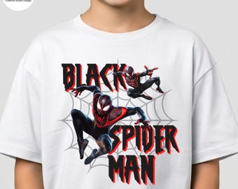 Black Spiderman Shirt: Heroes Spider-Man Tee, Unique design