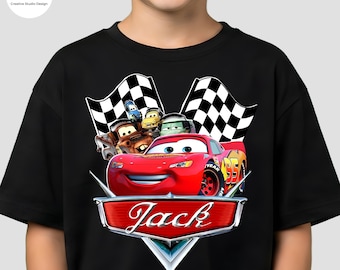 Personalized Mcqueen Shirt: Custom Cars Shirt, Add Name