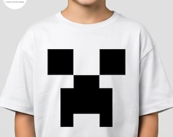 Mincraft Creeper Shirt: Custom Video game Tee for Boys and Girls, Gamer Gift