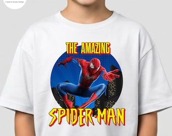 Personalized Spider-Man Shirt: Custom Spiderman Tee, Add Name and Number