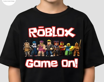 Personalized Roblx Gamer Shirt: Custom Name Age Tee for Boys Girls