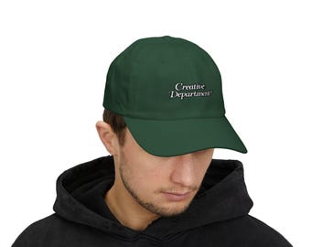 Gorra de béisbol ajustable de algodón con logotipo bordado del Departamento Creativo