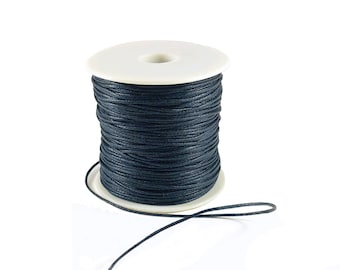 100M Leather Cord - 1mm Faux Leather Round Cord - By the Spool (LC-33)