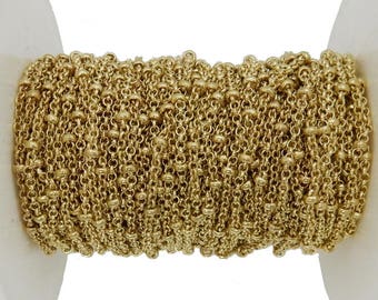Cadena Satélite de Cobre Dorado - 90 cm - (CHN-375)