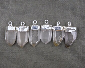 Sterling Silver Hexagonal End Cap for Single-Point Crystal