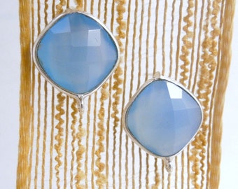 CALYPSO BANGLE GOLD IRIDESCENT CHALCEDONY BLUE - L main image 0