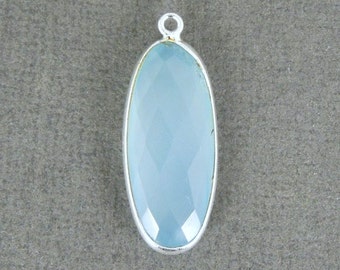 CALYPSO BANGLE GOLD IRIDESCENT CHALCEDONY BLUE - L main image 1