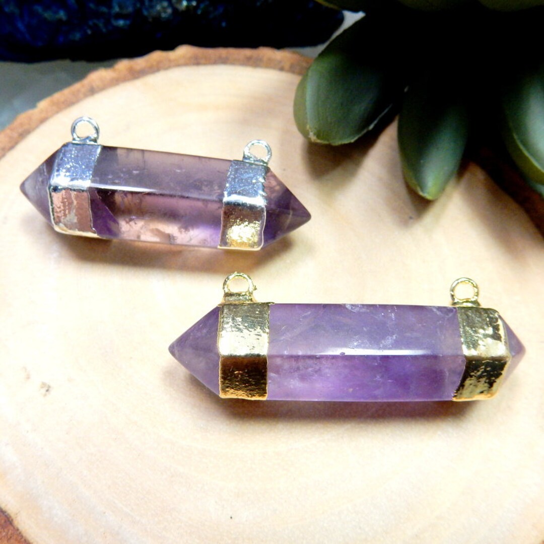 アメジスト クォーツ ダブル ターミネーテッド ポイント ダブル ベイル