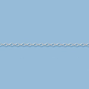 Sterling Silver Chain Flat Cable Chain 1.3mm By FOOT image 3