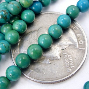 Chrysocolla Beads Chrysocolla 5mm Round Beads Full STRAND S43B2-06 image 3