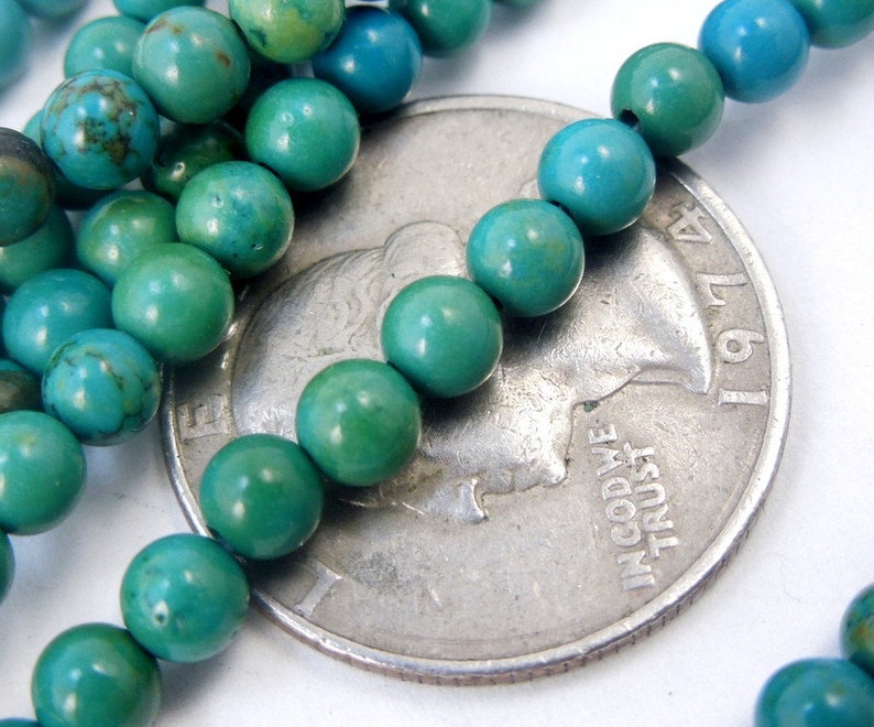 Chrysocolla Beads Chrysocolla 5mm Round Beads Full STRAND S43B2-06 image 3