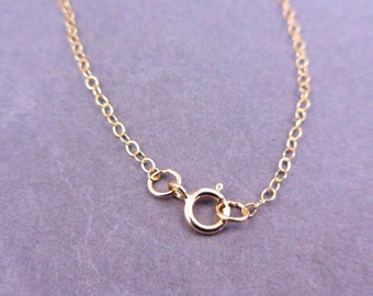 14 kt. Gold Fill Chain Finished 18" Flat Cable 1.3mm