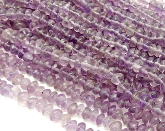 Amethyst Quartz Beads-- Amethyst Quartz 6mm Dome Beads-- 1 STRAND (S38B3-06)