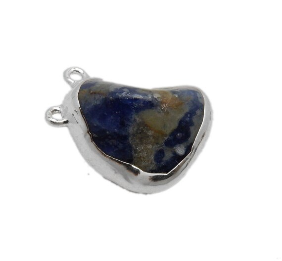 ソーダライト タンブル ストーン ダブル ベイル ペンダント、電気