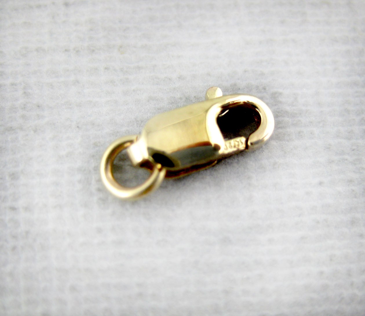 Lobster Clasp 14k Gold Over Sterling With Ring 8mm X 3mm 2 Etsy