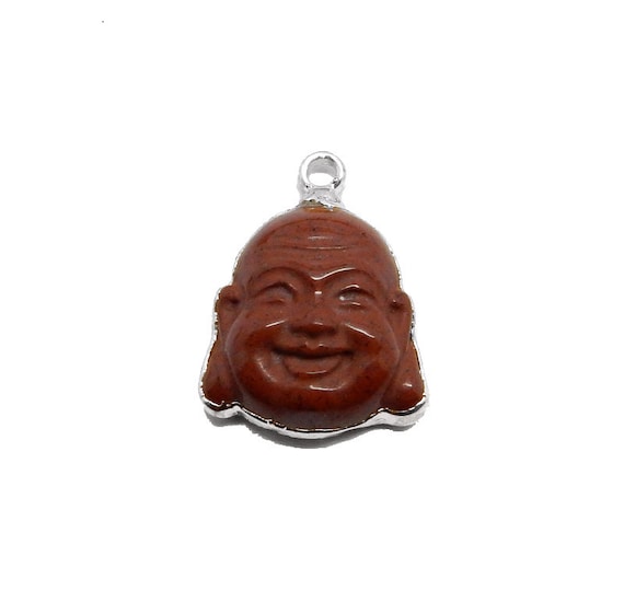 Red Jasper Buddha Head Pendants Red Jasper Buddha Head Pendants