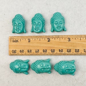 Turquoise Color Buddha Buddah Bead Beads Beautiful Budhha Head Bead S24B1-02 image 5