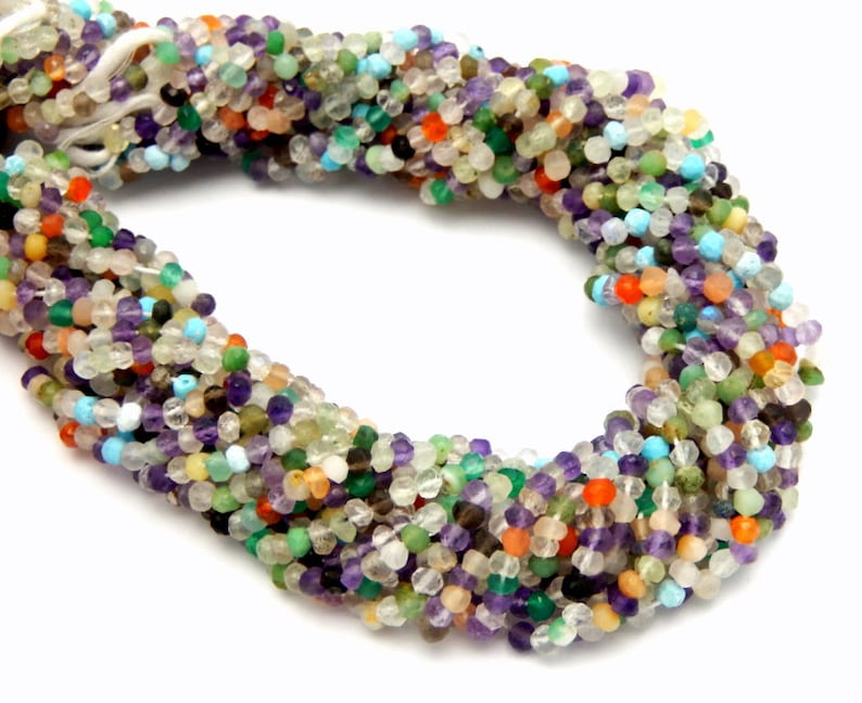 Assorted Gemstone Beads Assorted 4mm Gemstone Beads ONE Etsy