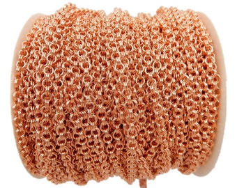 Cadena Doble de Cobre - UN PIE - (CHN-381)