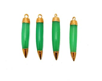 グリーン オニキス プチホーン ジェムストーン ペンダント チャーム