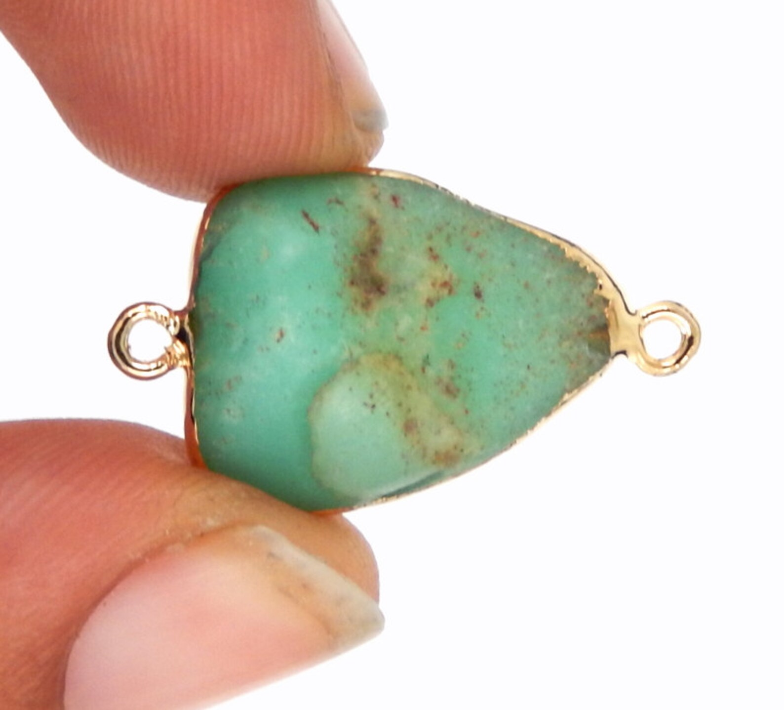 Cowrie Chrysoprase Charm main image 0