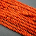 Orange Howlite Heishi 4mm X 2mm Rondelle Beads-- ONE Full STRAND (S36B7 ...
