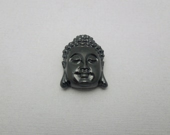 Black Howlite Beautiful Buddha Buddah Bead Beads S24B1-04