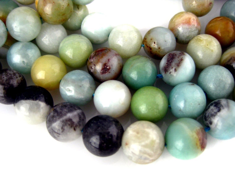 1 STRAND Chrysoprase Smooth Round 11mm Beads S104B6-01G Chrysoprase Beads- Australian Chrysoprase