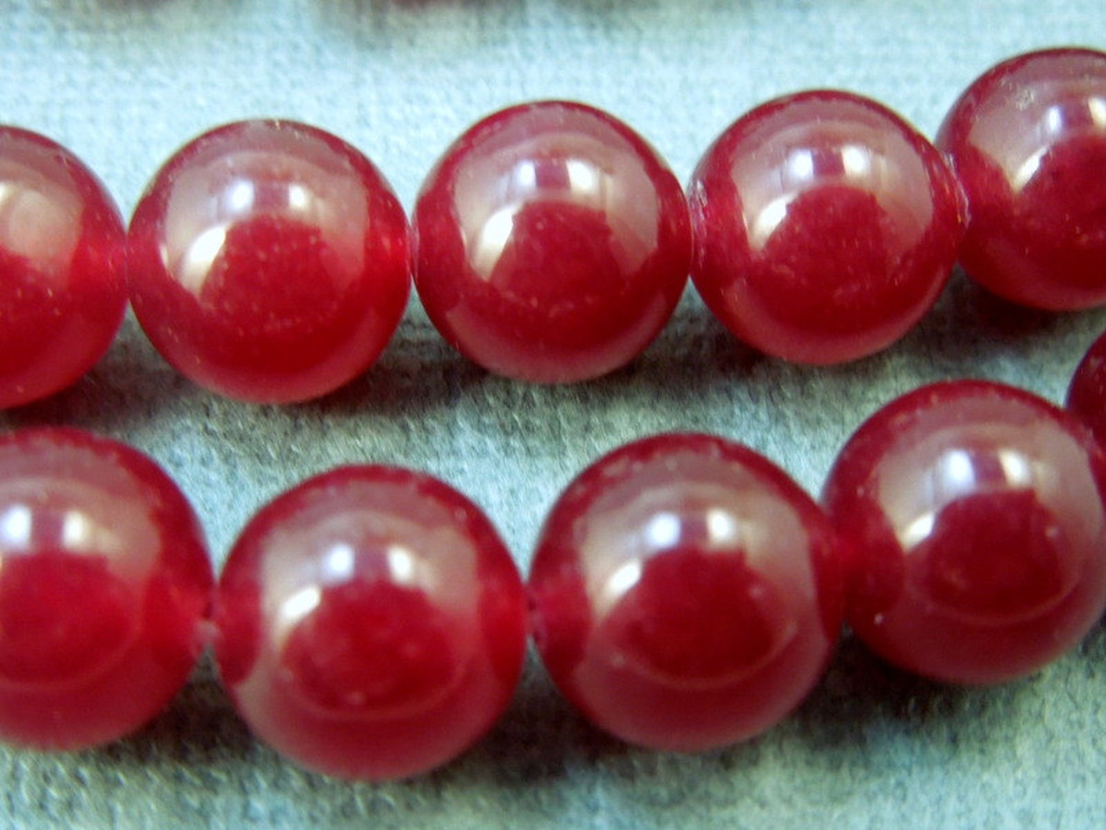 Dyed Jade Quartzite Beads Red Dyed Jade Round 10mm Beads 1 Etsy
