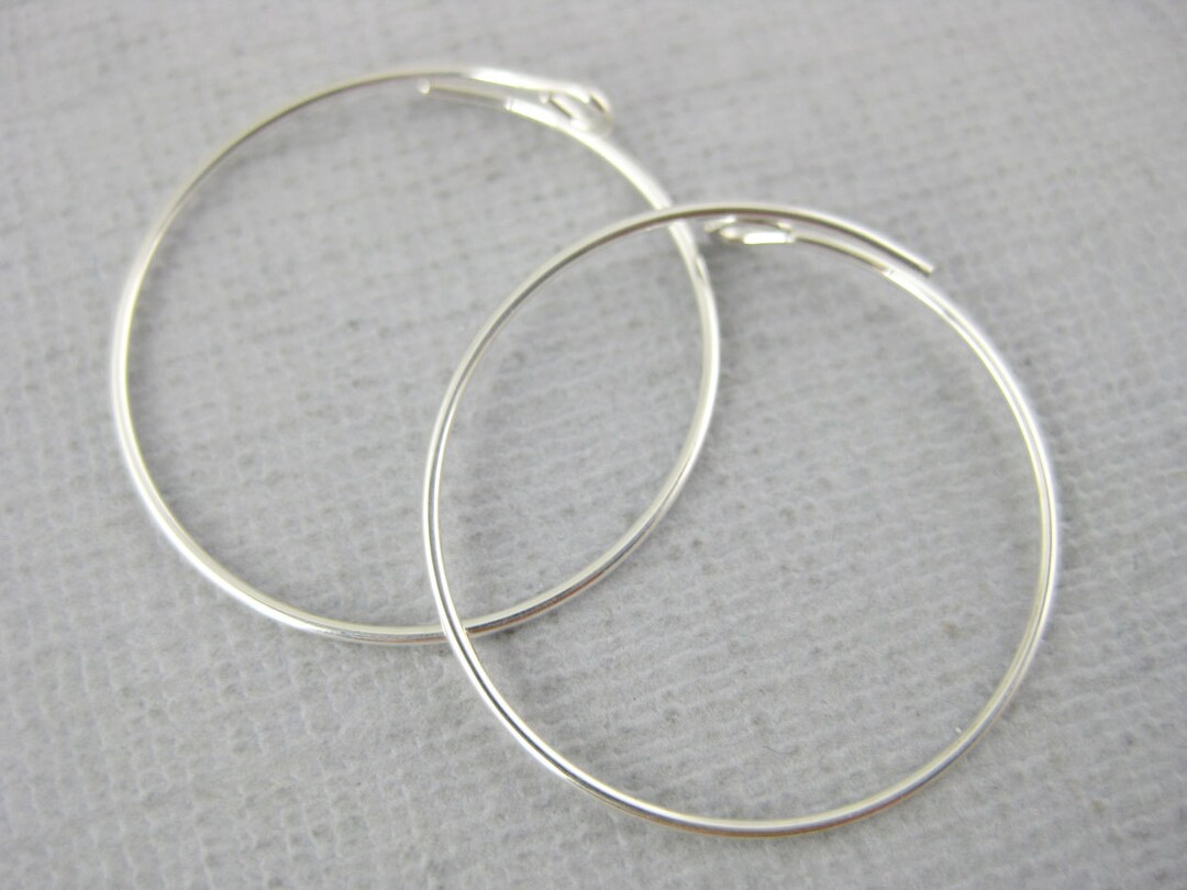 Beading Hoops Sterling Silver 20mm Beading Hoops ONE PAIR S35B104 Etsy