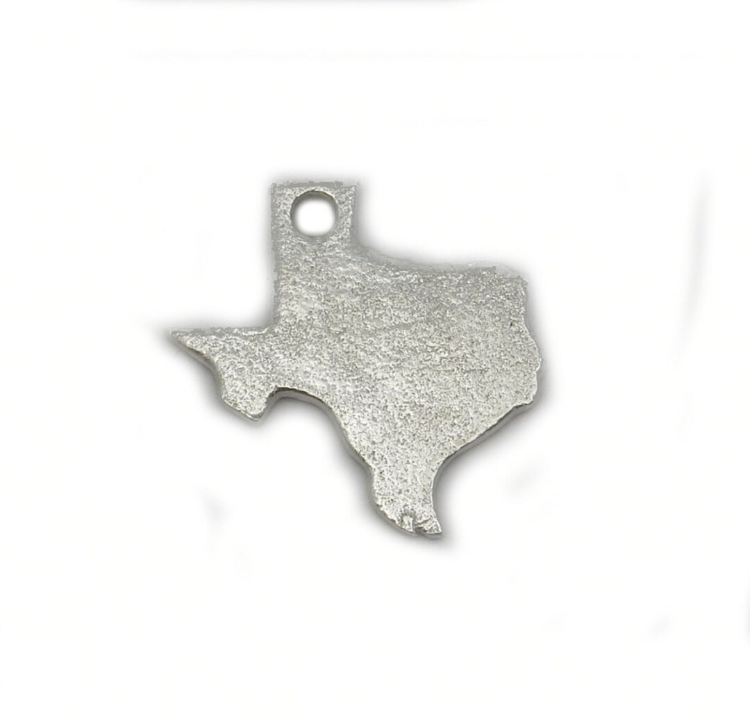 Texas State Cast in Sterling Silver Cast Charm S95B115 Etsy