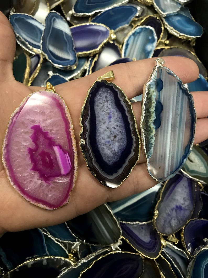 Gold druzy Clearance