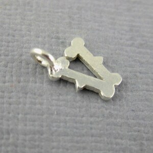 Silver Personalized Initial Letter Charm-- Sterling Silver "V" Pendant Charm