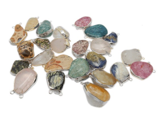 ソーダライト タンブル ストーン ダブル ベイル ペンダント