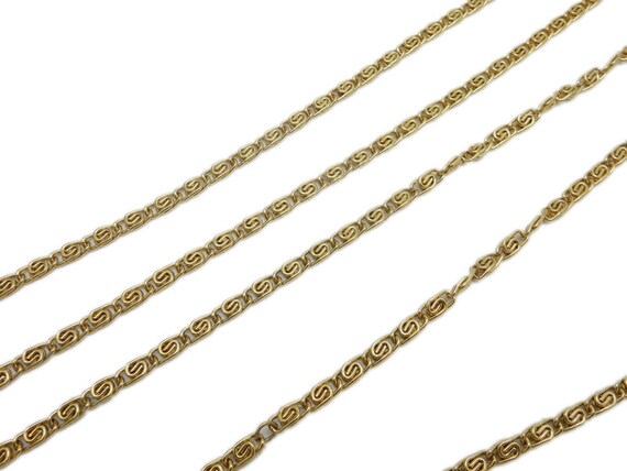 Catena In Ottone Anticato Da 3 Piedi: Maglie Lunghe E Corte Saldate (4,5 X 2,5 Mm) - Italia - Foto 4