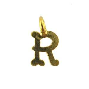 AI330 - Golden Initial “R” Charm Chain