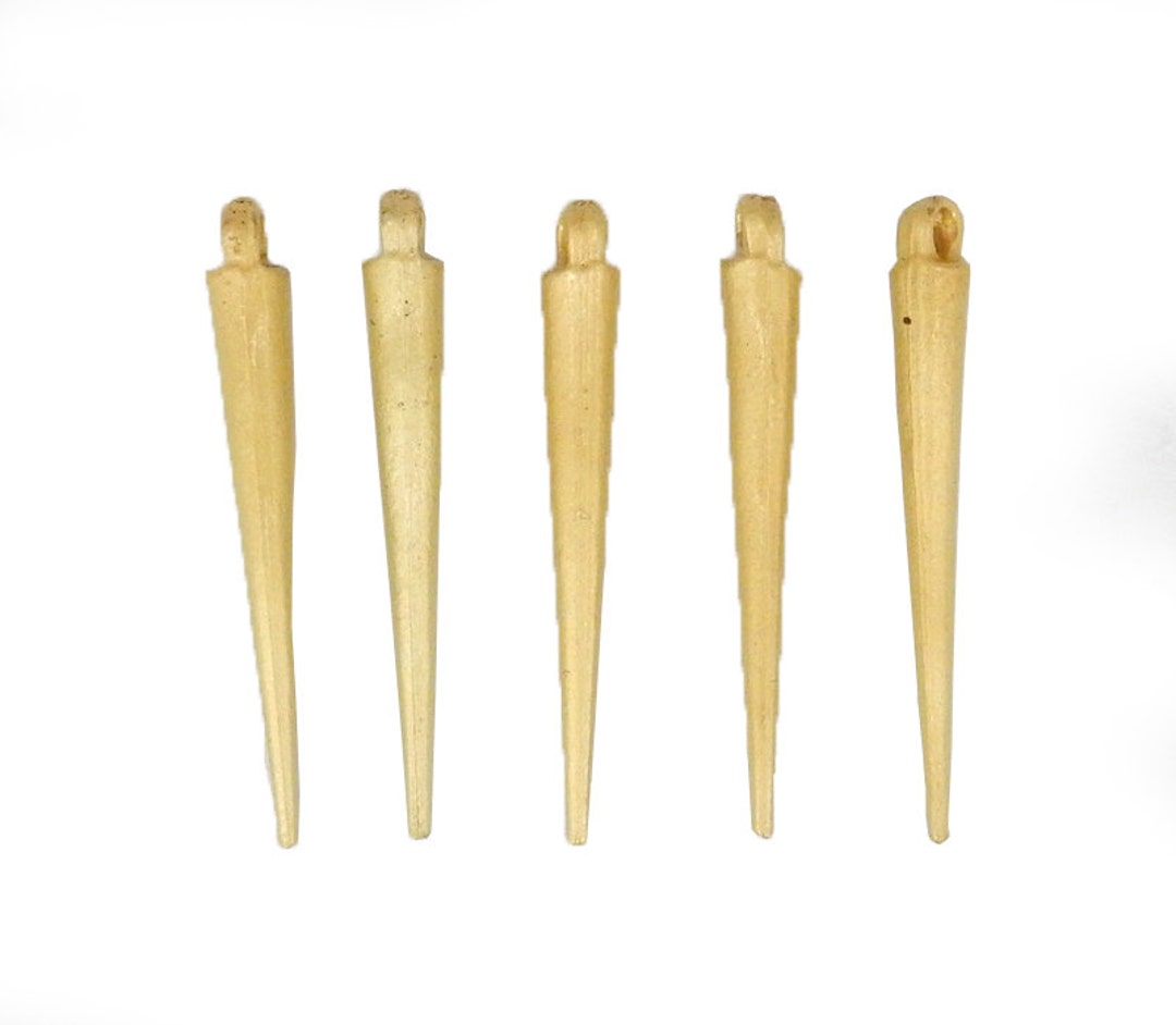 5 Pcs Needle Pendant 32mm Matte Brass Bulk of 5 S80B5-02 - Etsy