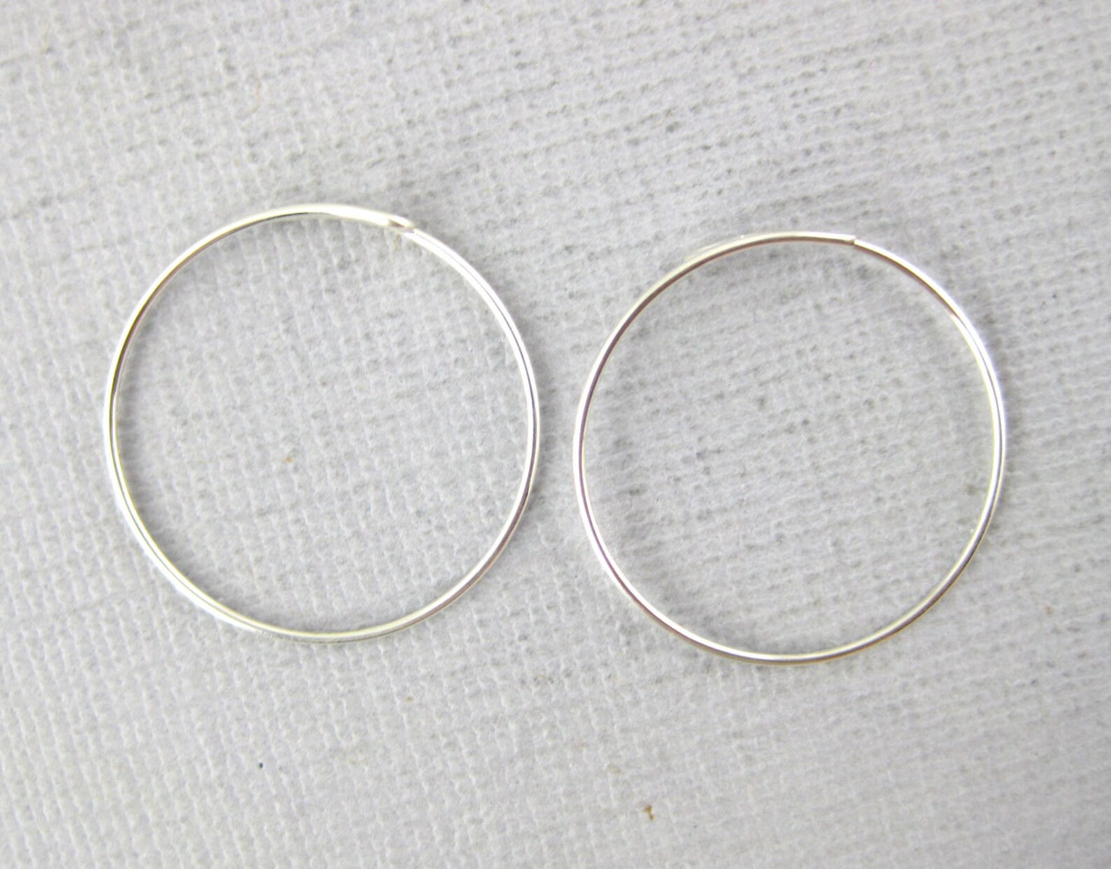 Beading Hoops Sterling Silver 20mm Beading Hoops ONE Etsy