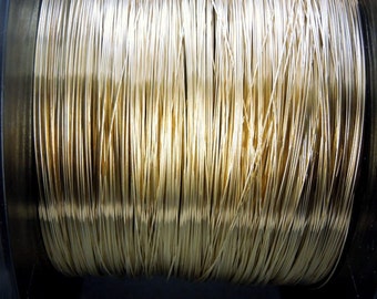 14k Gold Fill Wire-- 26 Gauge Gold Fill Round Half Hard Wire-- PER 5 FEET