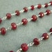 Gemstone Chain - Dyed Ruby Wire Wrapped Sterling Silver Chain - Beaded ...