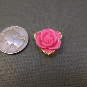 Pink Rose Pendant layered in 24k gold (S2-B4-12) image 2