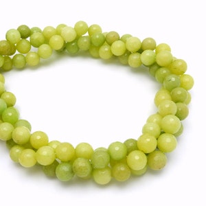 Dyed Jade Beads -- Rondelle Lime Green Jade 10mm Beads -- 1 STRAND (S93B5-03)