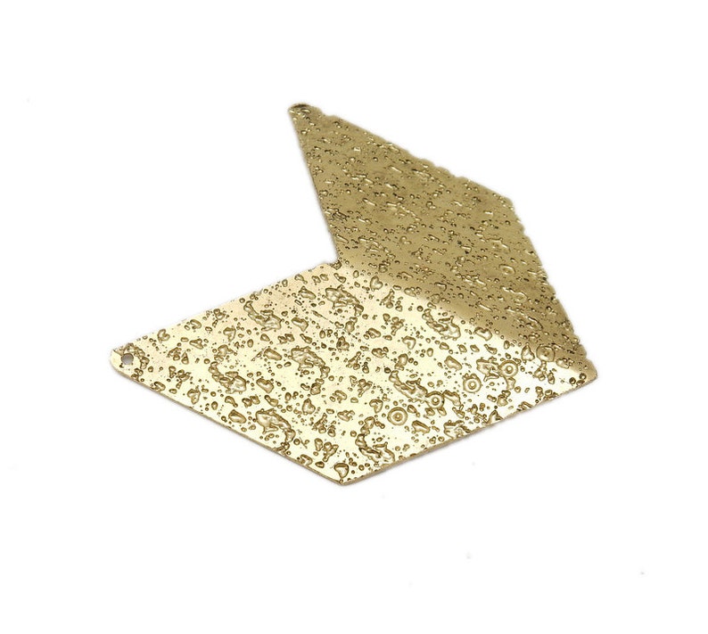 Chevron Connector Large Chevron Double Bail Brass Tibetan Style Pendant S86B11-04